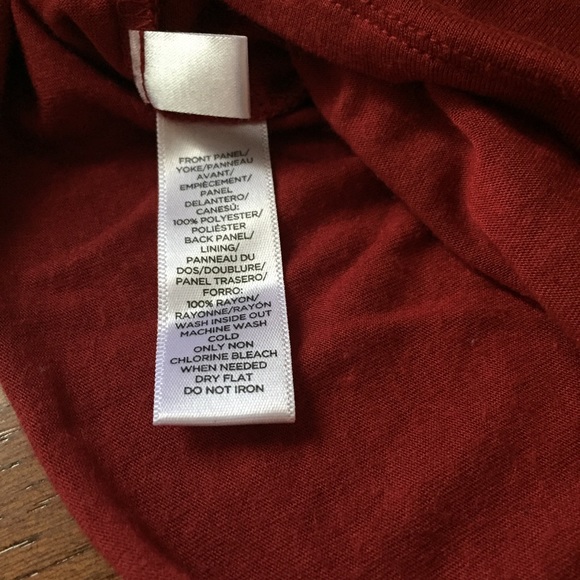 LOFT Red Sleeveless Tank Top Shell - Picture 4 of 6